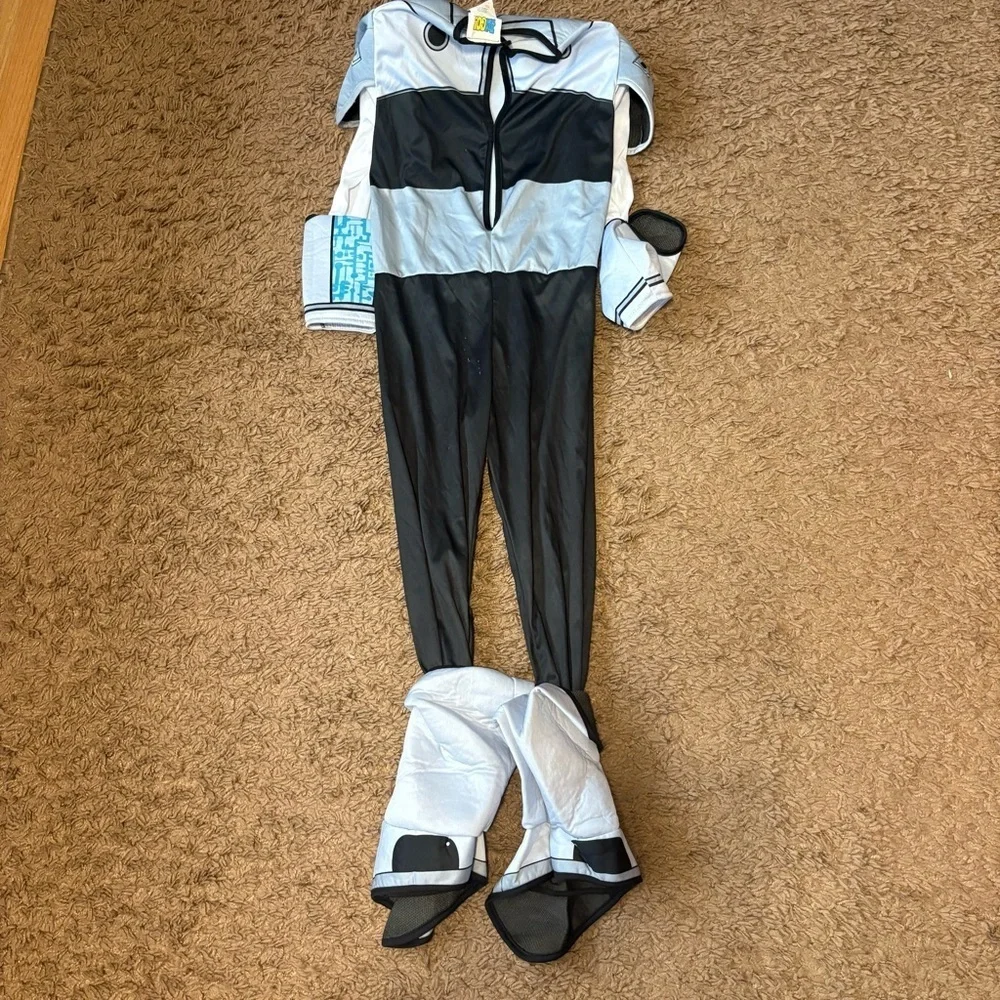Rubies Teen Titan Go Cyborg Halloween Costume Medium Jumpsuit Gray - Picture 6 of 7